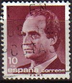 ESPAÑA 1986 2833 Sello Serie Básica Rey D. Juan Carlos I Efigie 10 pts Usado Michel2723